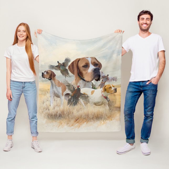 Englischer Pointer  Fleecedecke (Beispiel)