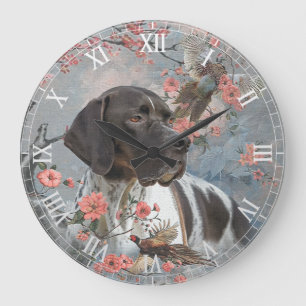 Englischer Pointer Große Wanduhr