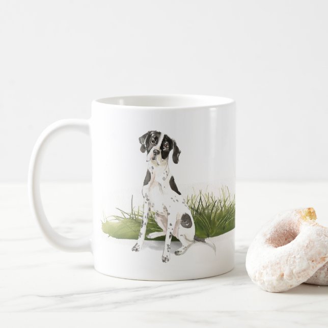 Englischer Pointer Hund Kaffeetasse (Mit Donut)