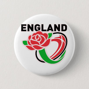 Englischer Rosen-Ball Rugby-Englands Button