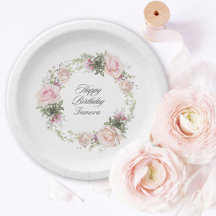 Englischer Rosengarten Rosa Floral Geburtstag