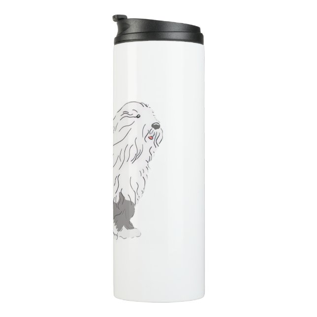 Englischer Schäferhund Thermosbecher (Nach rechts gedreht)