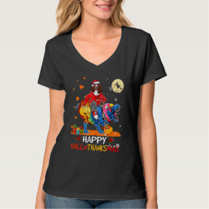 Englischer Setter Happy Hallothanksmas Halloween D T-Shirt