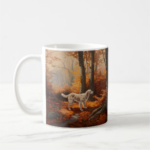 Englischer Setter im Herbst Leaves Fall Inspiriert Kaffeetasse