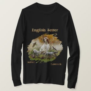 Englischer Setter mit Fasan, Kunst T-Shirt
