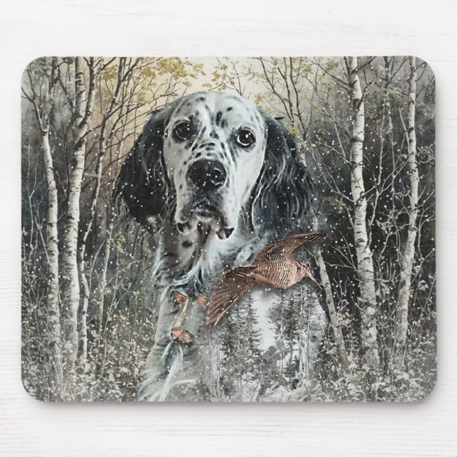 Englischer Setter  Mousepad (Vorne)
