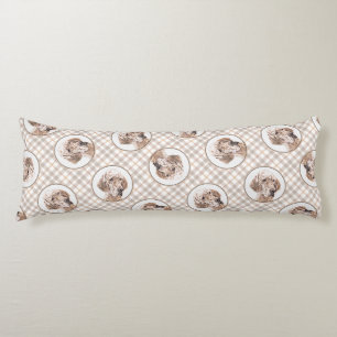 Englischer Setter Orange Belton Malerei Haustier H Seitenschläferkissen