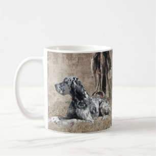 Englischer Setter, Pheasant Jägertester Poster Kaffeetasse