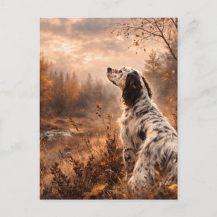 Englischer Setter Postkarte