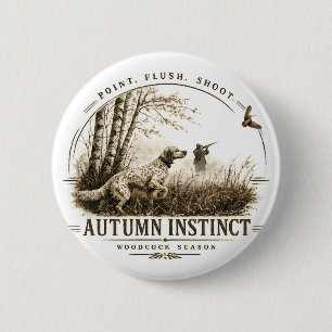 Englischer Setter, Waldschnepfenjagd Button