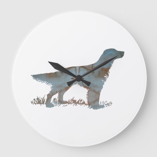 Englischer Setzer Große Wanduhr (Vorderseite)