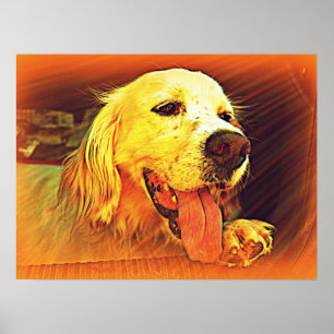 Englischer Setzer-Jagd-Hund Poster