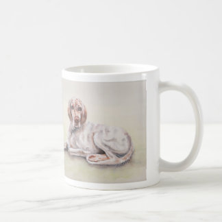 Englischer Setzer mit "Text des besten" Freunds Tasse