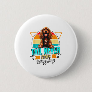 Englischer Spaniel-Liebhaber Lustiger Englischer S Button