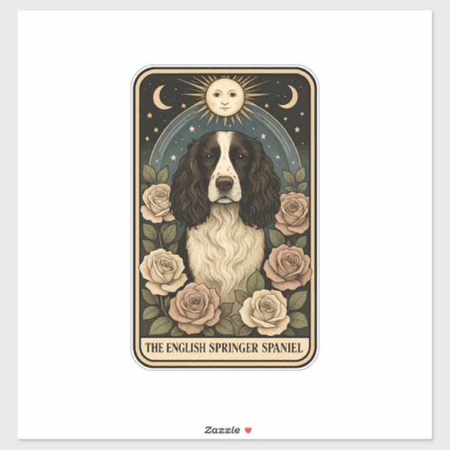 Englischer Springer Spaniel Aufkleber (Blatt)