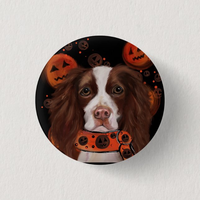 Englischer Springer Spaniel Button (Vorderseite)