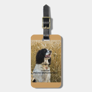 englischer Springer Spaniel bwlove w pic Gepäckanhänger