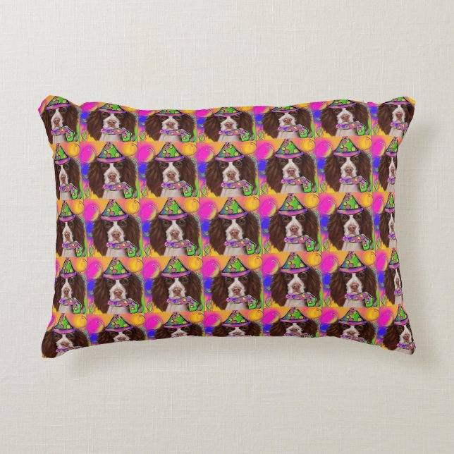 Englischer Springer Spaniel Dekokissen (Vorderseite)