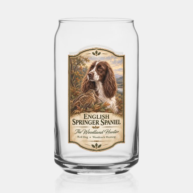 Englischer Springer Spaniel  Dosenglas (Vorderseite)