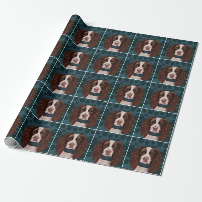 Englischer Springer Spaniel Geschenkpapier (Ungerollt)