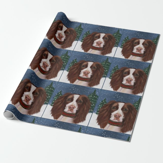 ENGLISCHER SPRINGER SPANIEL GESCHENKPAPIER (Ungerollt)