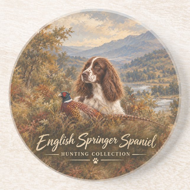 Englischer Springer Spaniel  Getränkeuntersetzer (Vorne)