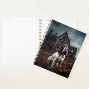 Englischer Springer Spaniel Halloween Gruselig Planer
