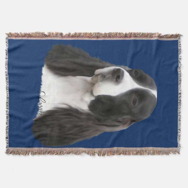 Englischer Springer Spaniel Hund Decke (Vorderseite)