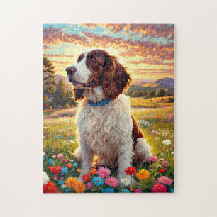 Englischer Springer Spaniel Hund Puzzle