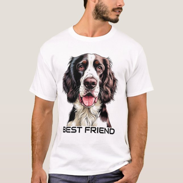 Englischer Springer Spaniel Hund T-Shirt (Vorderseite)