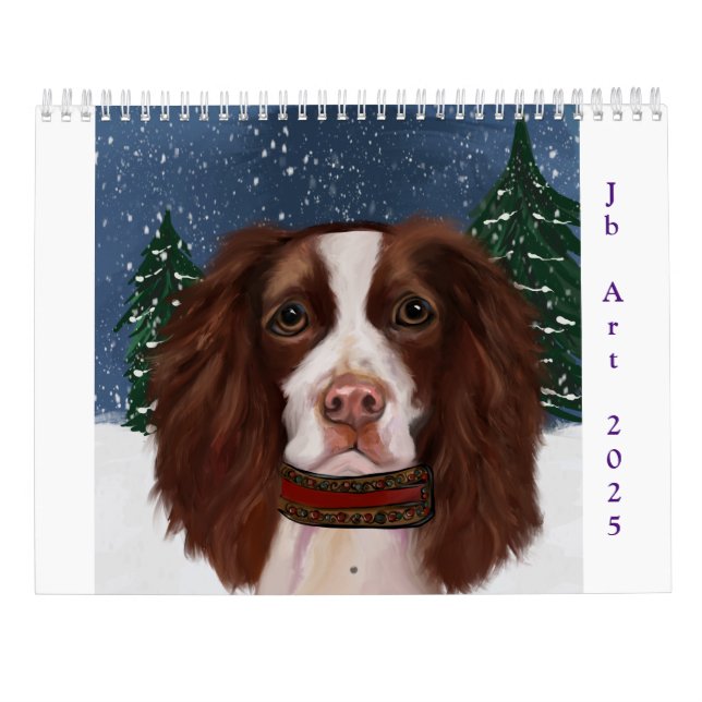 ENGLISCHER SPRINGER SPANIEL  KALENDER (Rückseite)