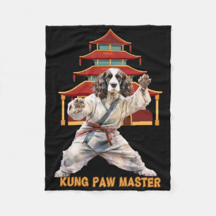 Englischer Springer Spaniel Karate Martial Arts Hu Fleecedecke