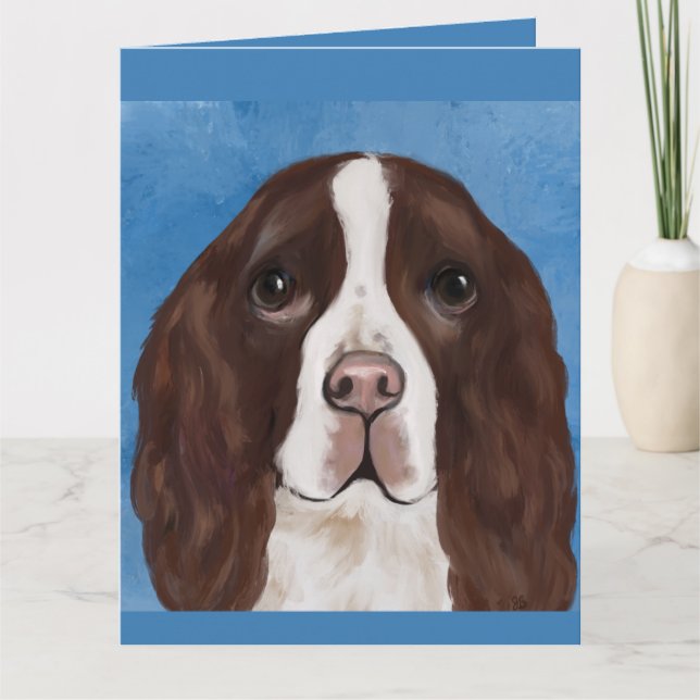 ENGLISCHER SPRINGER SPANIEL KARTE (Vorderseite)