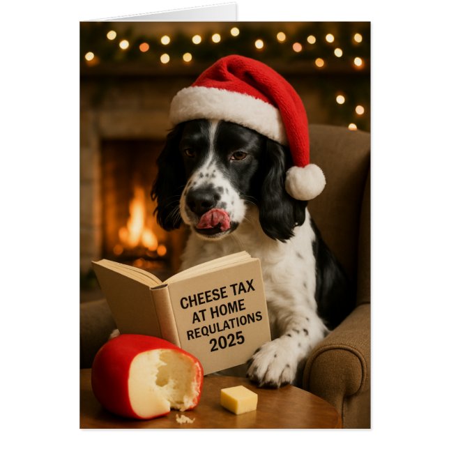 Englischer Springer Spaniel Käse Steuer Weihnachts (Vorne)