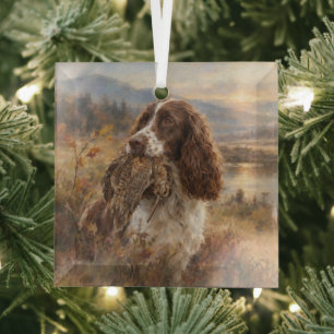 Englischer Springer Spaniel Ornament Aus Glas