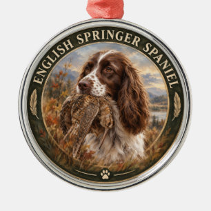 Englischer Springer Spaniel Ornament Aus Metall