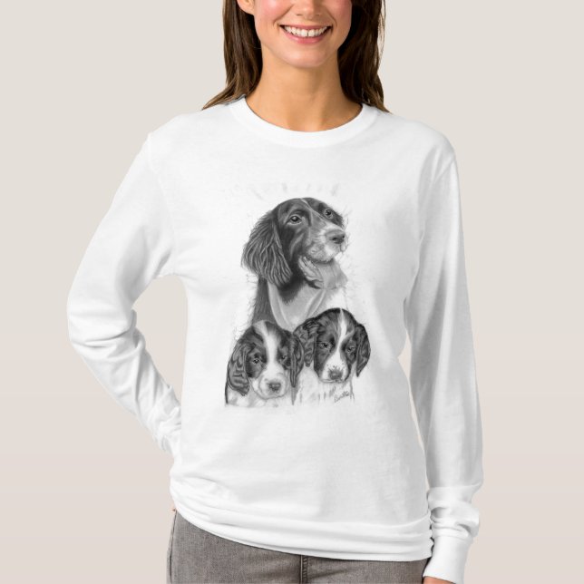 Englischer Springer-Spaniels T-Shirt (Vorderseite)