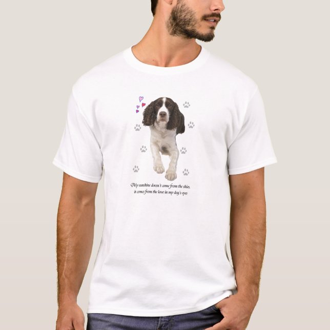Englischer Springerspaniel-Hund T-Shirt (Vorderseite)