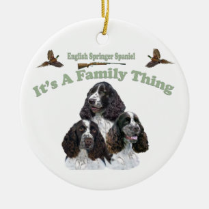 Englischer SpringerSpaniel ist es eine Keramikornament