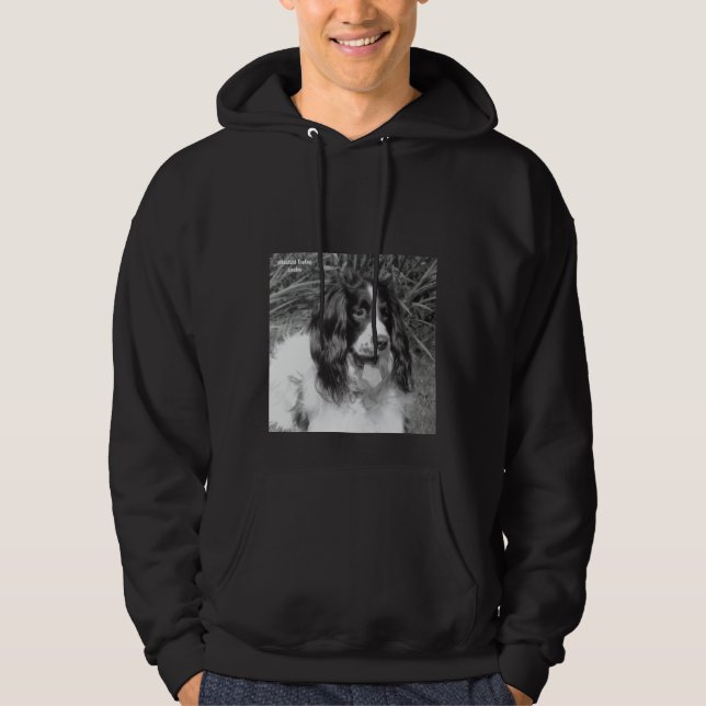 Englischer Springerspaniel-mit Kapuze Sweatshirt (Vorderseite)