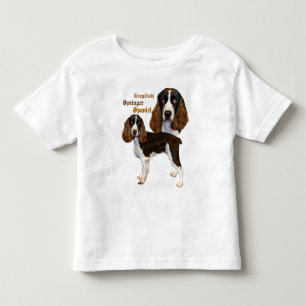 Englischer Springerspaniel-Porträt Kleinkind T-shirt