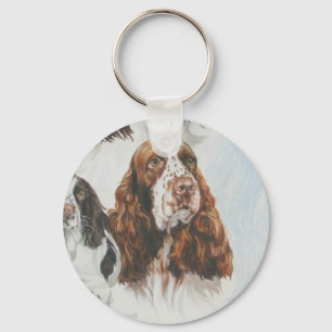 Englischer SpringerSpaniel wGhost Schlüsselanhänger