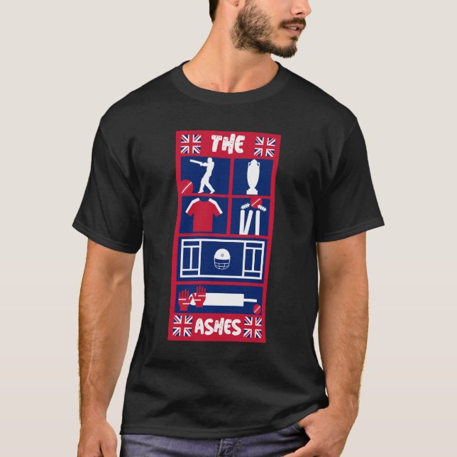 Englischer Test Cricket-T - Shirt (Vorderseite)