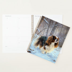 Englischer Toy Spaniel Lass es schneien Weihnachte Planer