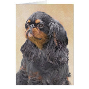 Englischer Toy Spaniel Malerei Original Tier Kunst