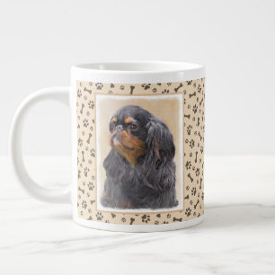 Englischer Toy Spaniel Malerei Original Tier Kunst Jumbo-Tasse
