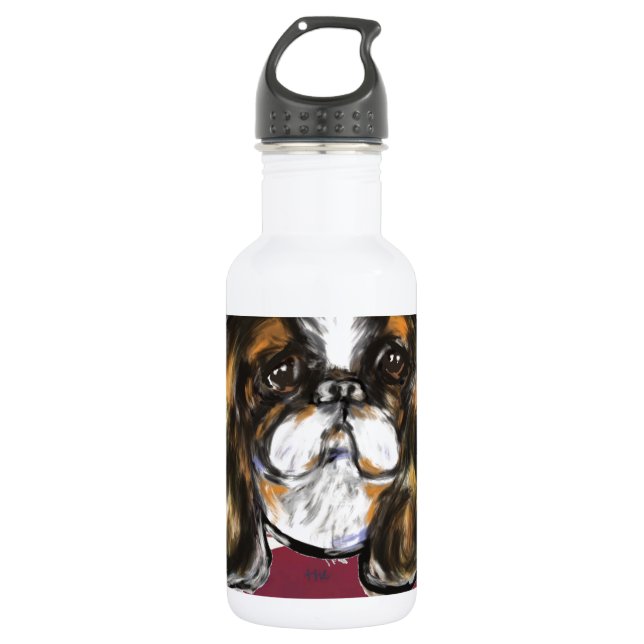ENGLISCHER TOY SPANIEL TRINKFLASCHE (Vorderseite)