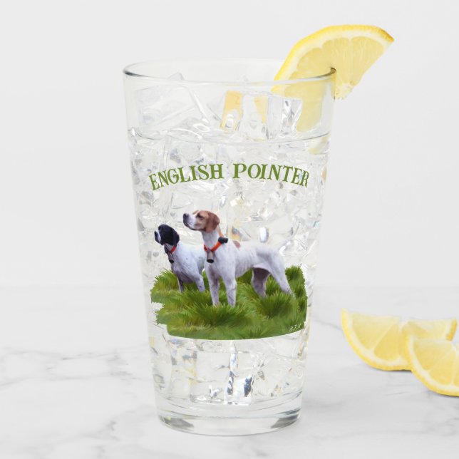 Englischer Zeiger, Vogeljagd Glas (Rückseite Ice)
