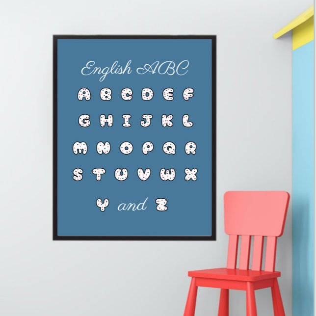 Englisches ABC-Alphabet Poster für Kinder (Von Creator hochgeladen)