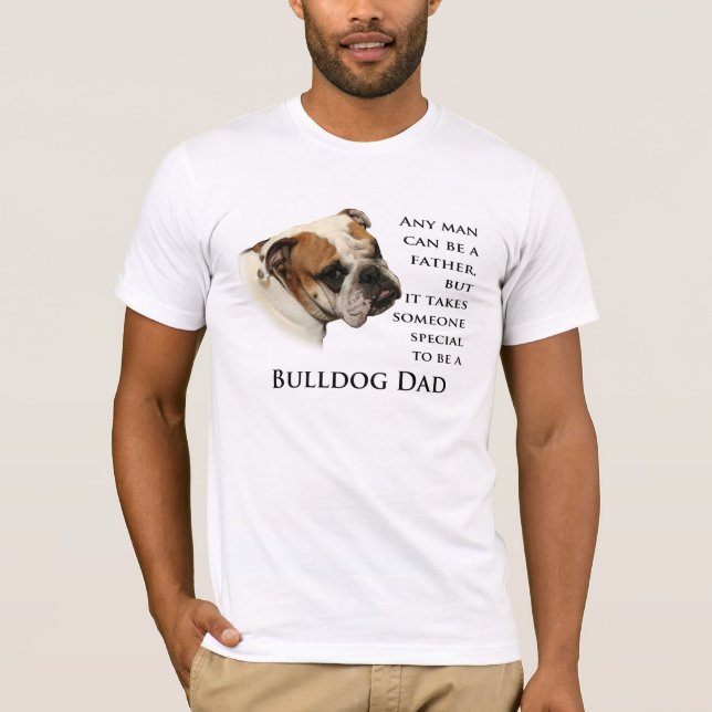 Englisches Bulldoggen-Vater-Shirt T-Shirt (Vorderseite)